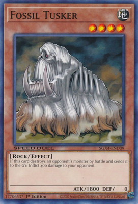 Speed Duel GX: Midterm Destruction #SGX4-END09 Fossil Tusker-image