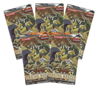 Yu-Gi-Oh Cards 5D's - Raging Battle - 5 Booster Packs Lot - Factory Sealed-image