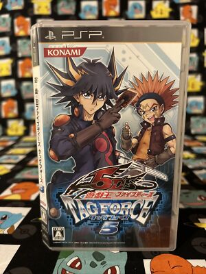 Yu Gi Oh 5D's Tag Force 5 PlayStation Portable Japan Version No Manual US Seller-image
