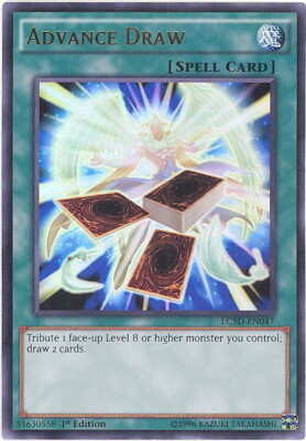 Yu-Gi-Oh Card - LC5D-EN047 - ADVANCE DRAW (ultra rare holo) - NM/Mint-image