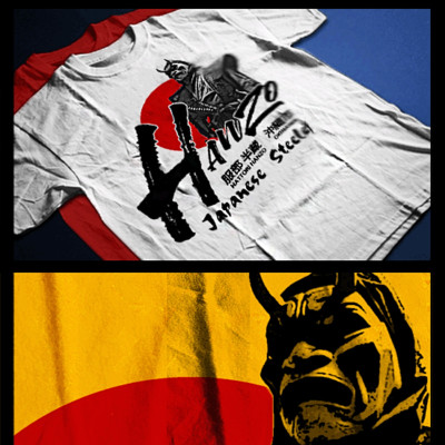 Samurai T-Shirt deadly warrior with sword Bushido Code Japanese steel Oni Mask-image