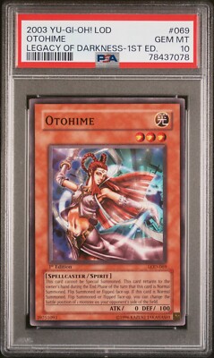 Yugioh Otohime LOD-069 1st Edition PSA 10-image