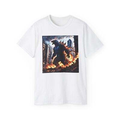 Godzilla Graphic Tee, Monster Movie Shirt, Kaiju Lover Gift, Unisex Cotton-image