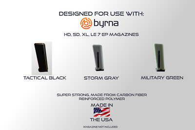 Three Byrna Magazine Protectors- Byrna HD, SD, XL, LE,EP - Carbon Fiber Polymer-image