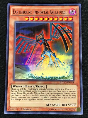 YUGIOH EARTHBOUND IMMORTAL ASLLA PISCU LC5D-EN146 1ST SUPER (NM)-image
