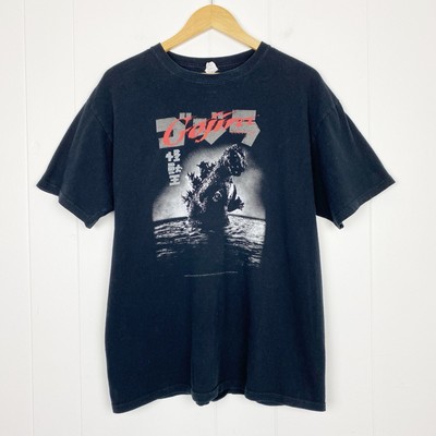 2012 Gojira Godzilla Mens Size Large Movie Promo Black Retro Monster Crew Neck-image