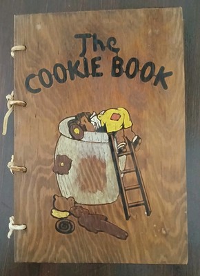 THE COOKIE BOOK Culinary Arts Press Cookbook 1936 Wood Cover Americana-image
