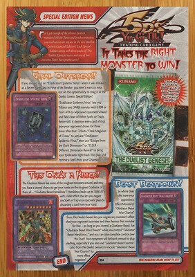 2008 Yu-Gi-Oh! 5D's TCG Duelist Genesis Print Ad/Poster Card Game Promo Art 00s-image