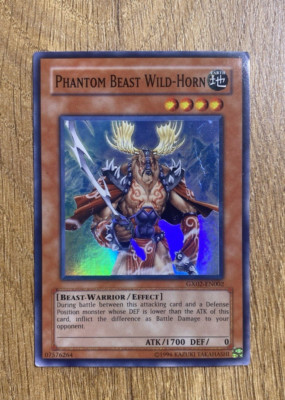 Phantom Beast Wild-Horn | GX02-EN002 | Super Rare | Yugioh Card | MP Condition-image