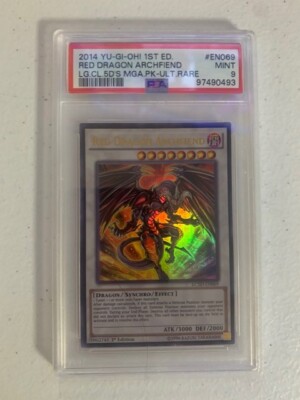 2014 Yu-Gi-Oh! - LC5D-EN069 Red Dragon Archfiend - Ultra Rare - PSA 9 mint-image
