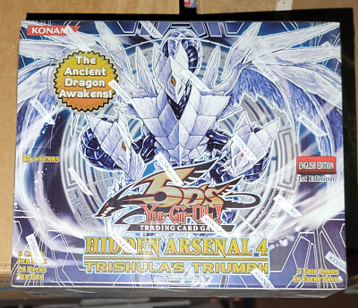 YUGIOH 1ST ED HIDDEN ARSENAL 4 (HA04) BOOSTER BOX (FACTORY SEALED/NEW)-image