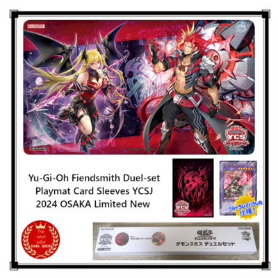 Yu-Gi-Oh Fiendsmith Duel-set Playmat Card Sleeves YCSJ 2024 OSAKA Limited New-image
