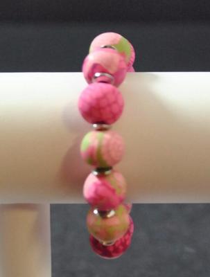 Jilzara Berry Medium Keepsake Polymer Clay Bead Stretch Bracelet Handmade GD23-image