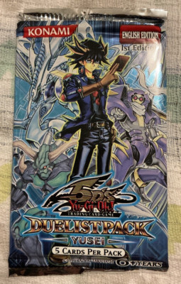 Yugioh Duelist Pack Yusei Factory Sealed Booster Pack 1st Edition English 5D's-image