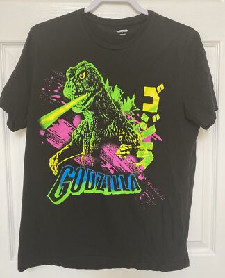 GODZILLA Retro Monster Movie T-Shirt, 2019. LARGE Old Navy Pre-owned-image