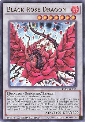 Yu-Gi-Oh Card - LC05-EN004 - BLACK ROSE DRAGON (ultra rare holo) - NM/Mint-image
