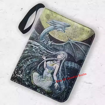 Anime Yu-Gi-Oh! Blue-Eyes White Dragon Zipper Card Storage Book Pack Gift-image
