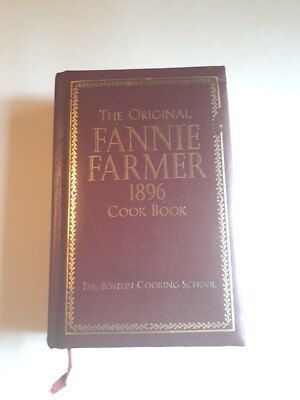 Original Fannie Farmer 1896 Cook Book - Commemorative HC Gilded Edition 1998-image