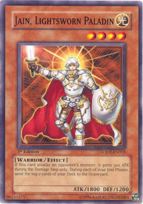 Jain, Lightsworn Paladin - LODT-EN018 - Common - Unlimited Edition NM YuGiOh!  B-image