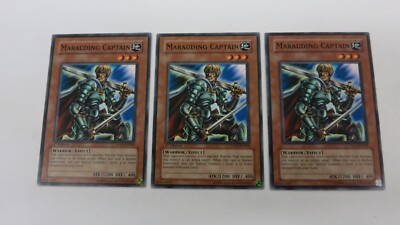 3x ( 2x 1st / 1x UNL )  MARAUDING CAPTAIN MONSTER 5DS1-EN018   COMMON YUGIOH  NM-image