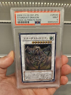 PSA 9 Mint - Stardust Dragon TDGS-JP040 Japanese Relief Ultimate Rare YuGiOh 5Ds-image
