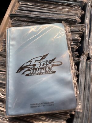 2 PACKS = 80 YUGIOH TEAL Card Protectors 5Ds Duelist Card Sleeves STILL SEALED-image