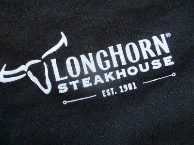 LONGHORN STEAK HOUSE 1981 USA AMERICAN VINTAGE FASHION EMPLOYEE  T SHIRT Large-image