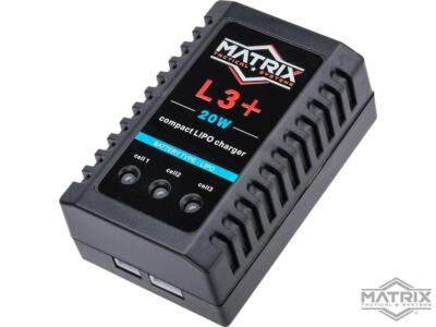 Matrix Lipo 3+ Compact 1-3 Cell LiPo / Li-Ion Smart Balance Charger Airsoft-image