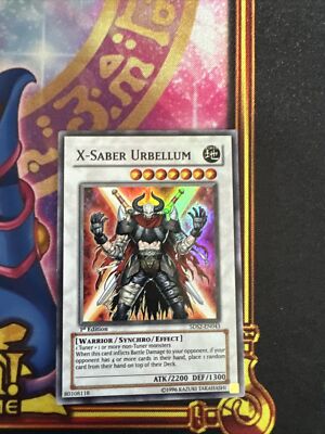 Yugioh X-Saber Urbellum 5DS2-EN043 Super Rare 1st Ed NM-image