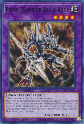Speed Duel GX: Midterm Destruction #SGX4-END23 Fossil Warrior Skull Bone-image