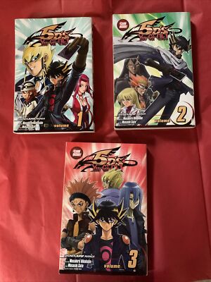 Yu-Gi-Oh! 5D's, Volumes 1 - 3 Paperback By Hikokubo, Masahiro - Cards In 2 Books-image
