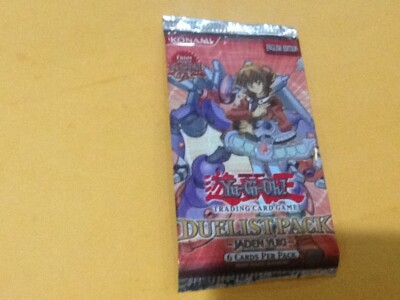 1996 YUGIOH  GX Jaden Yuki Duelist Pack Booster English Factory Sealed 6 Card-image