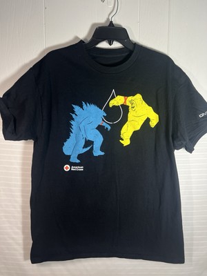 Godzilla X Kong The New Empire Red Cross Mens LARGE Tee Shirt-Blood Donor Tee-image