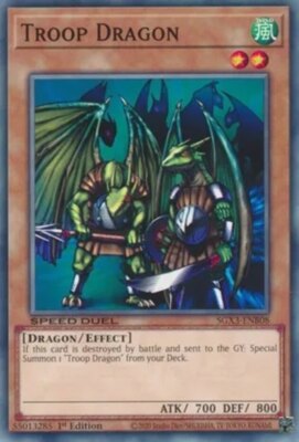 Troop Dragon - SGX3-ENB08 - Common - 1st Edition LP YuGiOh!  Speed Duel GX: Duel-image