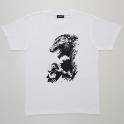 Godzilla Minus One-t-shirt- Cotton 100%-White Ⓐ - Size: XL (JP) GODZILLA STORE-image