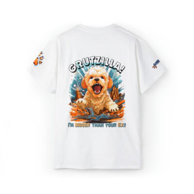 Unisex 100% cotton Luxurious Fun T-Shirt Dog Print-image