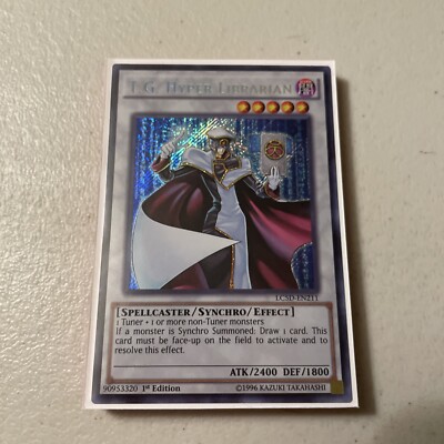 Yugioh T.G. Hyper Librarian LC5D-EN211 Secret Rare 1st Ed-image
