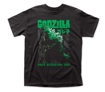 Godzilla King of the Monsters World Destruction Tour 2 Sided T-Shirt NEW UNWORN-image