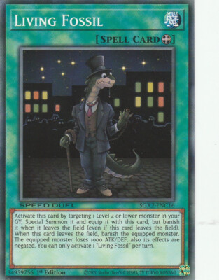 YUGIOH CARD LIVING FOSSIL SGX2-ENC16 1ST EDITION COMMUN-image