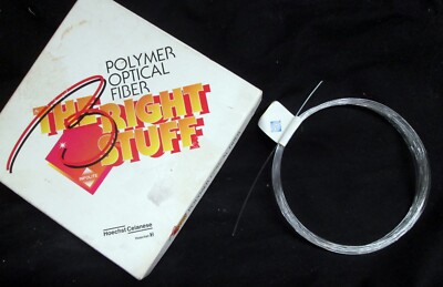 10 METERS / 32.8’ 1.0mm UNJACKETED POLYMER OPTICAL FIBER OPTICS, SINGLE STRAND-image