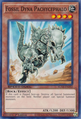 Speed Duel GX: Midterm Destruction #SGX4-END02 Fossil Dyna Pachycephalo-image