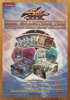 2008 Yu-Gi-Oh! TCG 5D's Tins Vintage Print Ad/Poster Official CCG Card Game Art-image