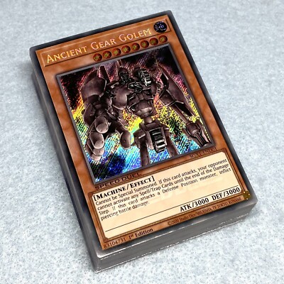 Yugioh GX Dr Vellian Crowler Premium 63 Card Deck Ancient Gear Golem + Extras-image
