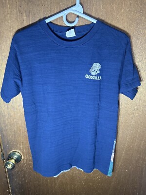 Godzilla Shirt TOHO Co Ukiyoe Godzilla In Water Print Japan Men's Size M-image