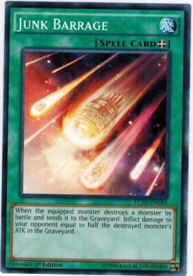 3 x Junk Barrage - LC5D-EN044 - Common - 1st Edition Near Mint, English-image