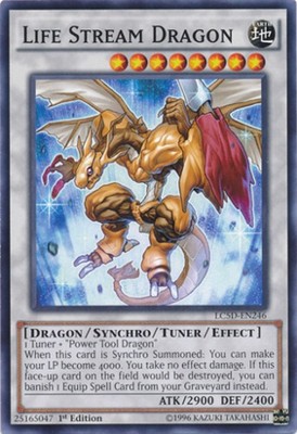Moderately Played, English Yu Gi Oh Life Stream Dragon - LC5D-EN246 - Common - 1-image