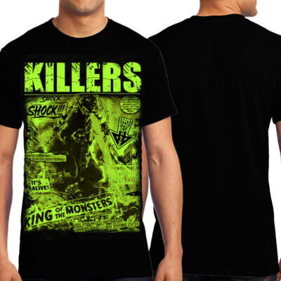 Killers Never Die King Of Monsters Godzilla Japan Mens T-Shirt Black NEW SMALL-image