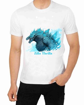 Godzilla  Zilla thrilla t shirt for Men Apparel Wildlife Animal Art-image