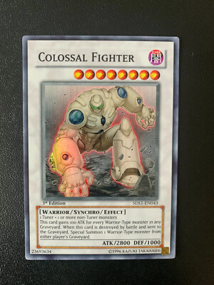 Yu-Gi-Oh! Colossal Fighter 5DS1-EN043 1st Edition Super Rare-image