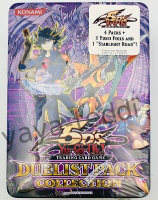 2010 YuGiOh 5D's Duelist Pack Collection Tin with Starlight Road Promo - Purple-image
